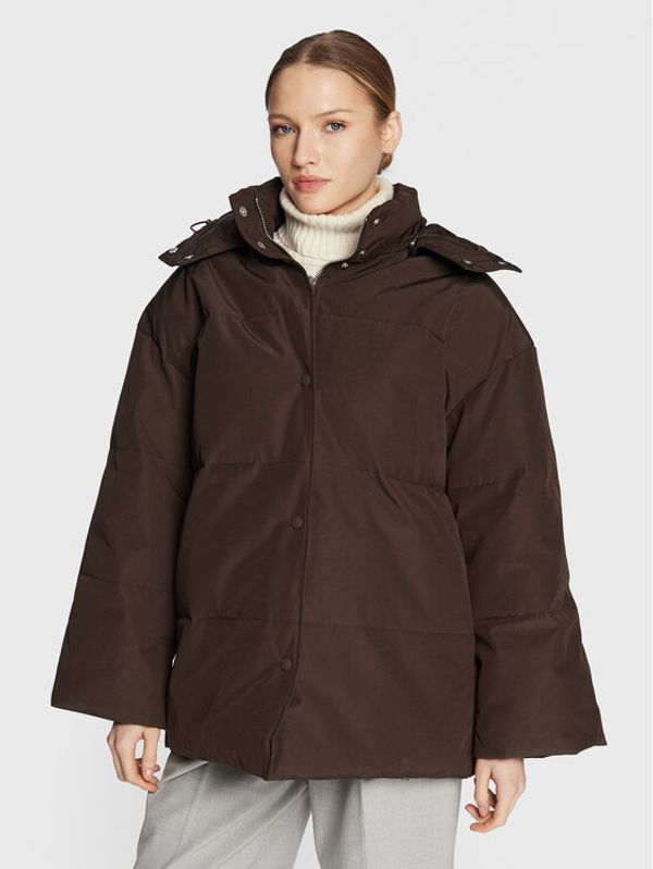 Samsøe Samsøe Samsøe Samsøe Пухено яке Hana F22300136 Кафяв Relaxed Fit
