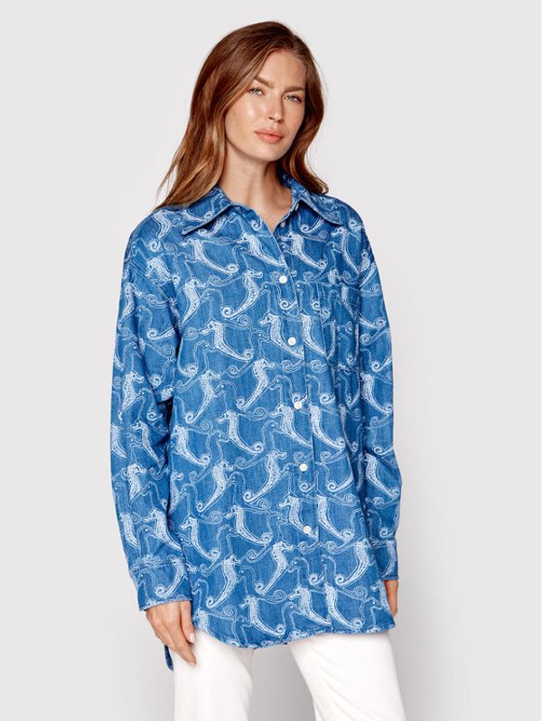 Samsøe Samsøe Samsøe Samsøe Риза Eilish F22200179 Син Regular Fit