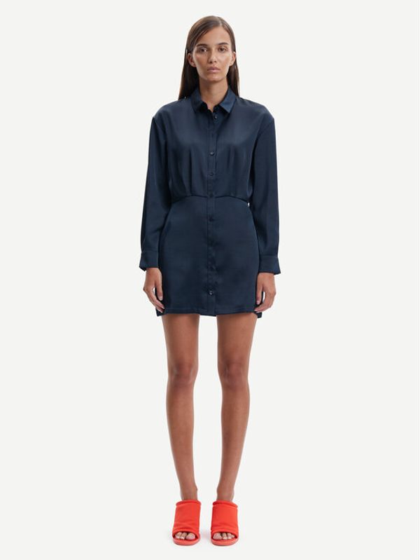 Samsøe Samsøe Samsøe Samsøe Рокля тип риза Liza F22300193 Тъмносин Regular Fit