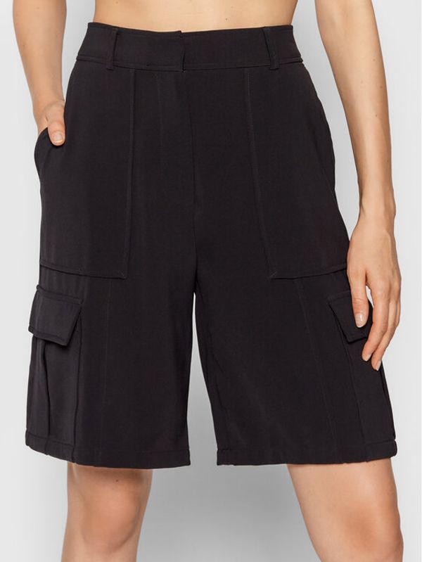 Samsøe Samsøe Samsøe Samsøe Шорти от плат Citrine F21100136 Черен Regular Fit