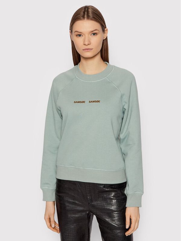 Samsøe Samsøe Samsøe Samsøe Суитшърт Barletta F19218100 Зелен Relaxed Fit