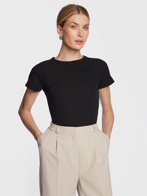 Samsøe Samsøe Samsøe Samsøe Тишърт Helene F22900010 Черен Slim Fit