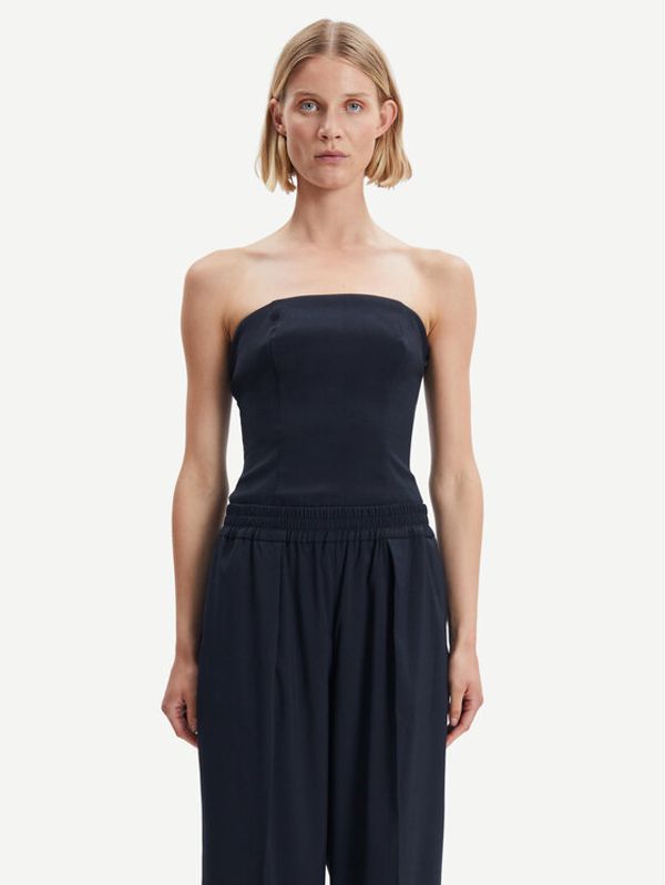 Samsøe Samsøe Samsøe Samsøe топ Elin F23100177 Черен Slim Fit