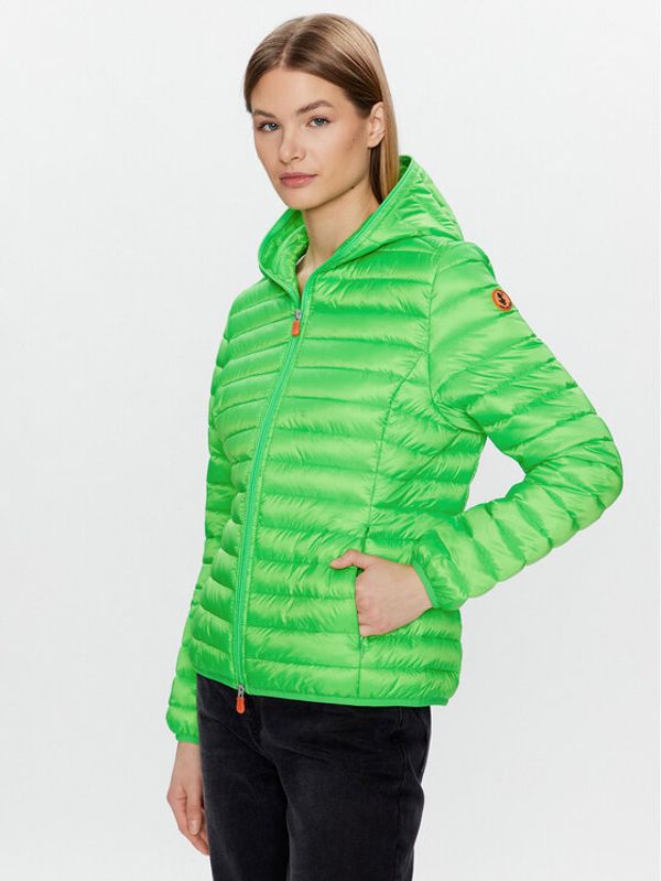 Save The Duck Save The Duck Пухено яке D33620W FLUO16 Зелен Regular Fit