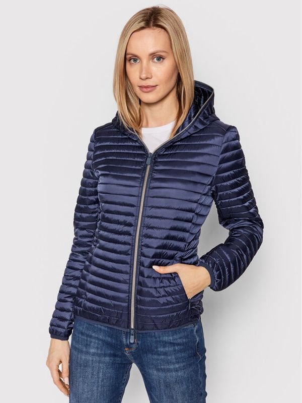 Save The Duck Save The Duck Пухено яке D33620W IRIS14 Тъмносин Slim Fit