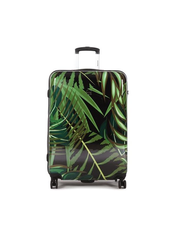 Saxoline Saxoline Голям твърд куфар Sx Palm Leaves 1460H0.71.10 Черен