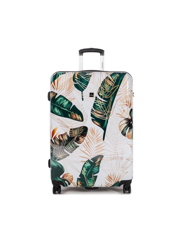 Saxoline Saxoline Голям твърд куфар Sx Virgin Forest 1416H0.71.10 Бял