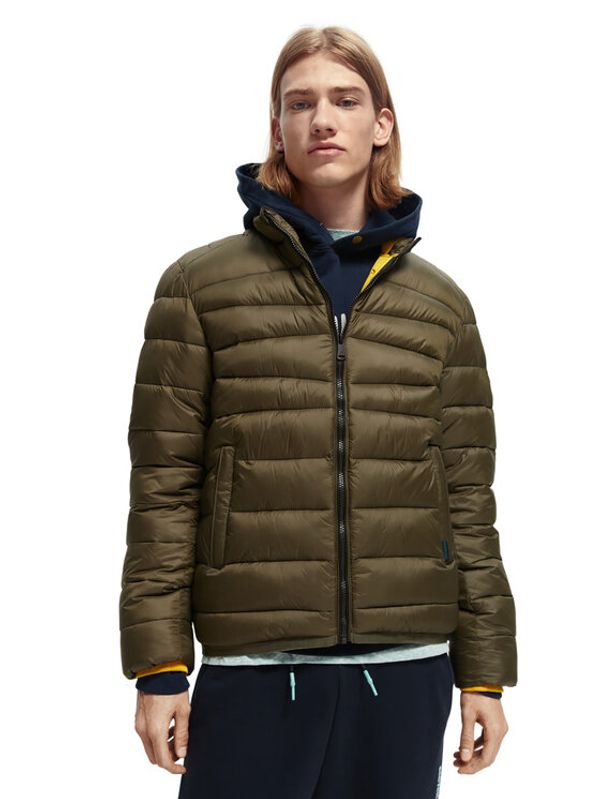 Scotch & Soda Scotch & Soda Пухено яке 169098 Каки Regular Fit