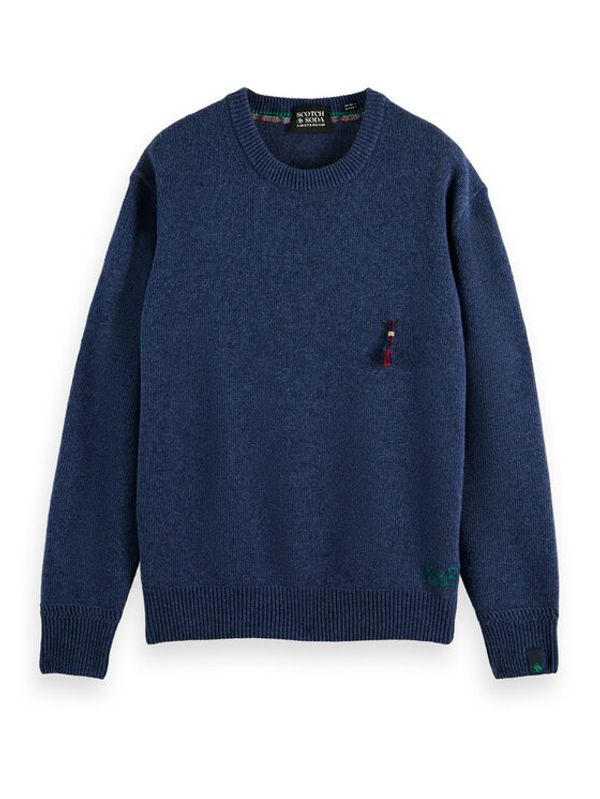 Scotch & Soda Scotch & Soda Пуловер 169265 Тъмносин Relaxed Fit