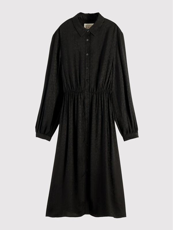 Scotch & Soda Scotch & Soda Рокля тип риза 168674 Черен Relaxed Fit