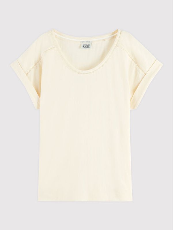 Scotch & Soda Scotch & Soda Тишърт 167883 Бежов Regular Fit