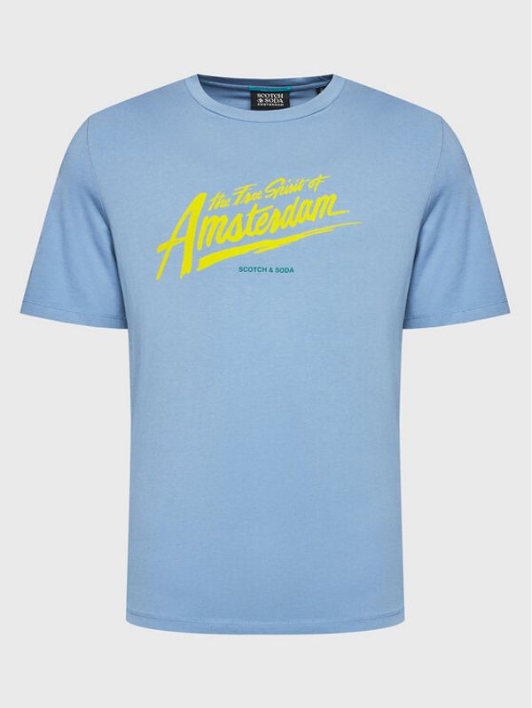 Scotch & Soda Scotch & Soda Тишърт 169945 Син Regular Fit