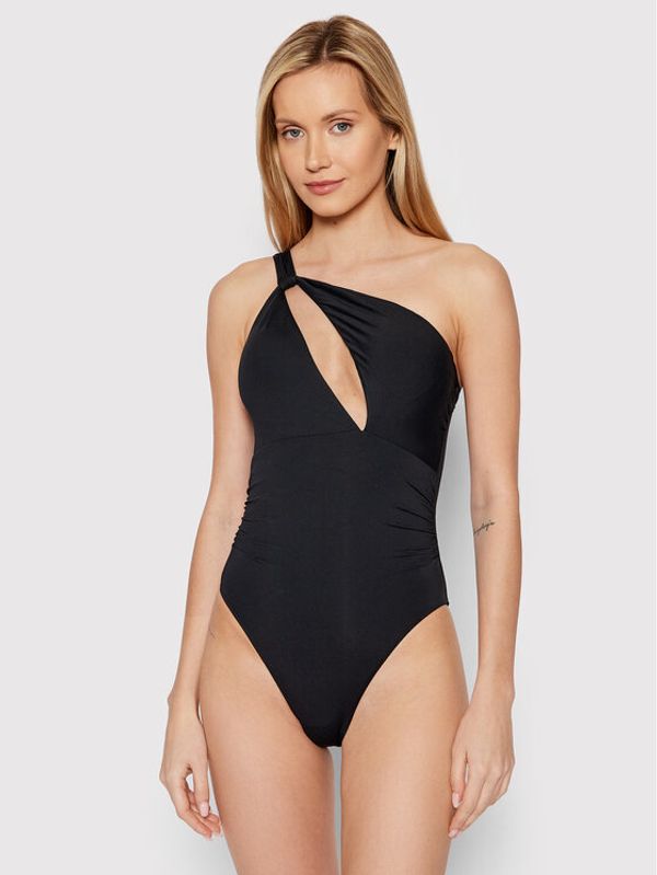 Seafolly Seafolly Бански костюм One Shoulder 10887-942 Черен