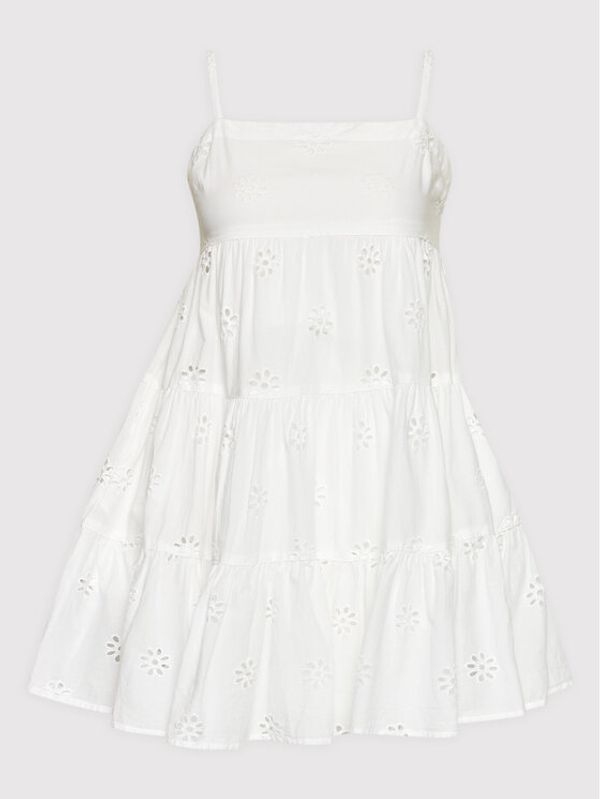 Seafolly Seafolly Лятна рокля Embroidery Tier 54657-DR Бял Regular Fit
