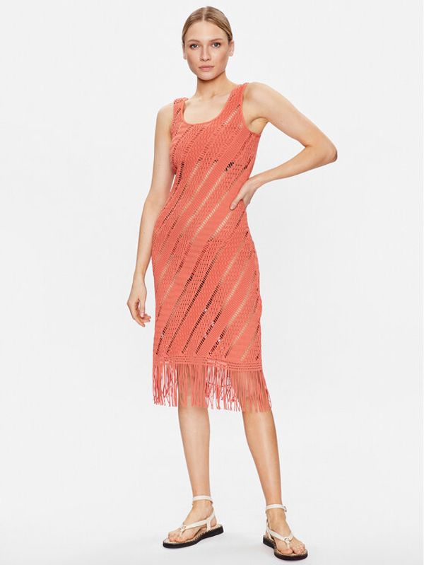 Seafolly Seafolly Плажна рокля Marrakesh 54848-CU Оранжев Slim Fit