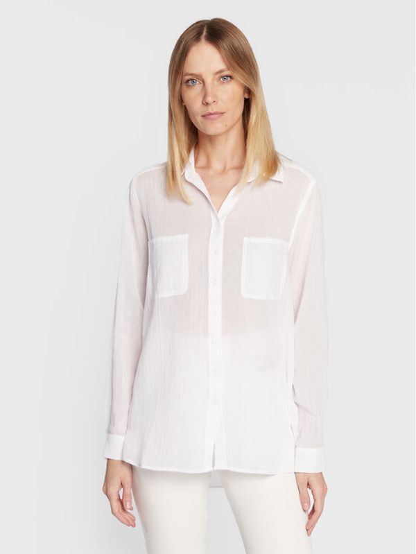 Seafolly Seafolly Риза Beachedit 54795-TO Бял Regular Fit