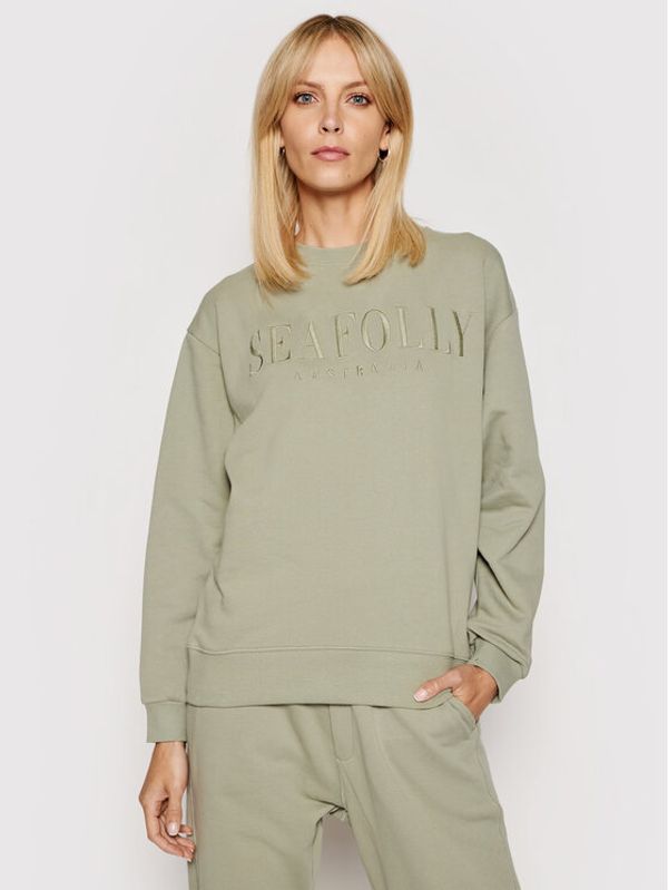 Seafolly Seafolly Суитшърт Leisure 54569 Зелен Regular Fit