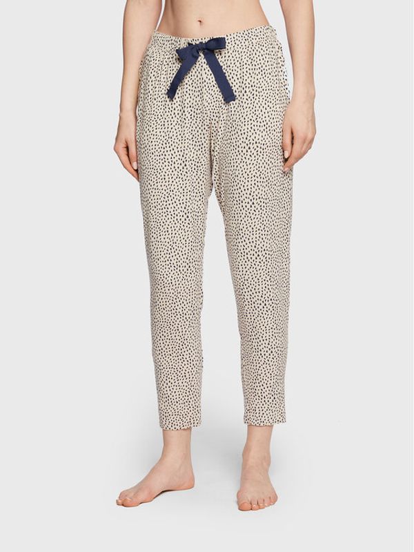 Seidensticker Seidensticker Долнище на пижама 12.520663 Бял Regular Fit