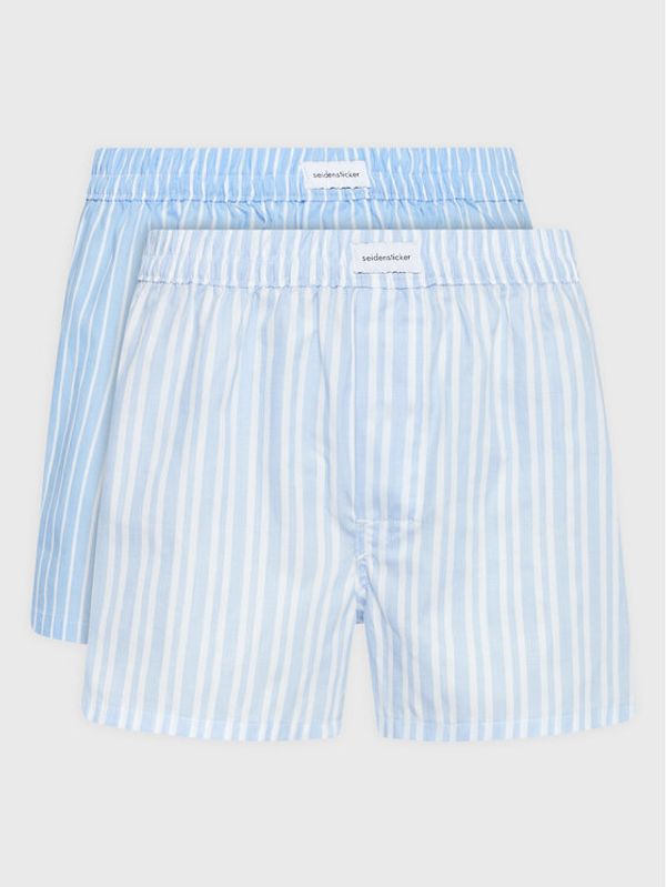 Seidensticker Seidensticker Комплект 2 чифта боксерки 12.220060 Син