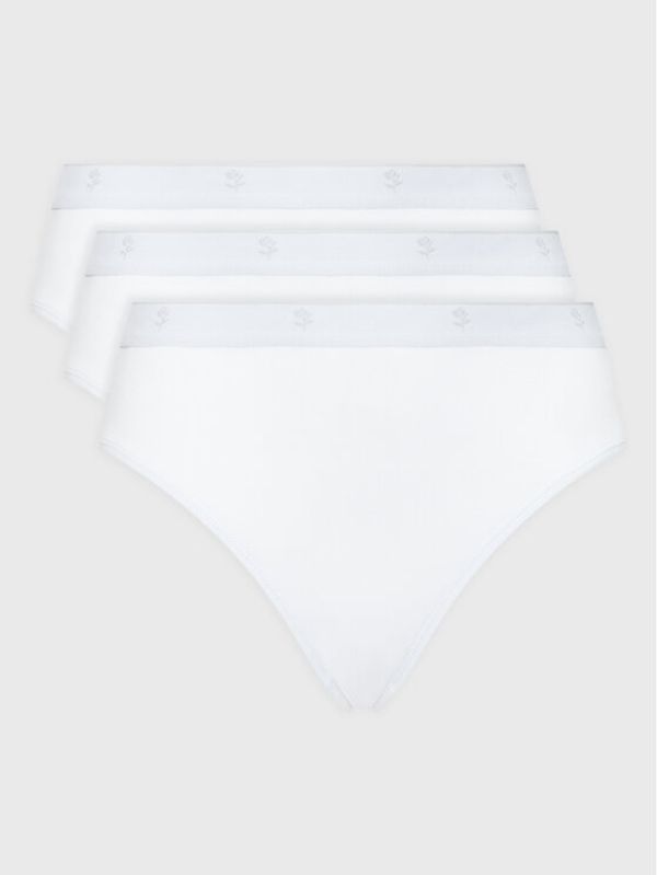 Seidensticker Seidensticker Комплект 3 чифта класически бикини 12.600008 Бял