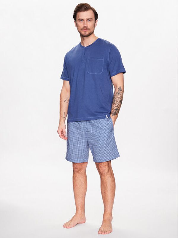 Seidensticker Seidensticker Пижама 12.115520 Син Straight Fit