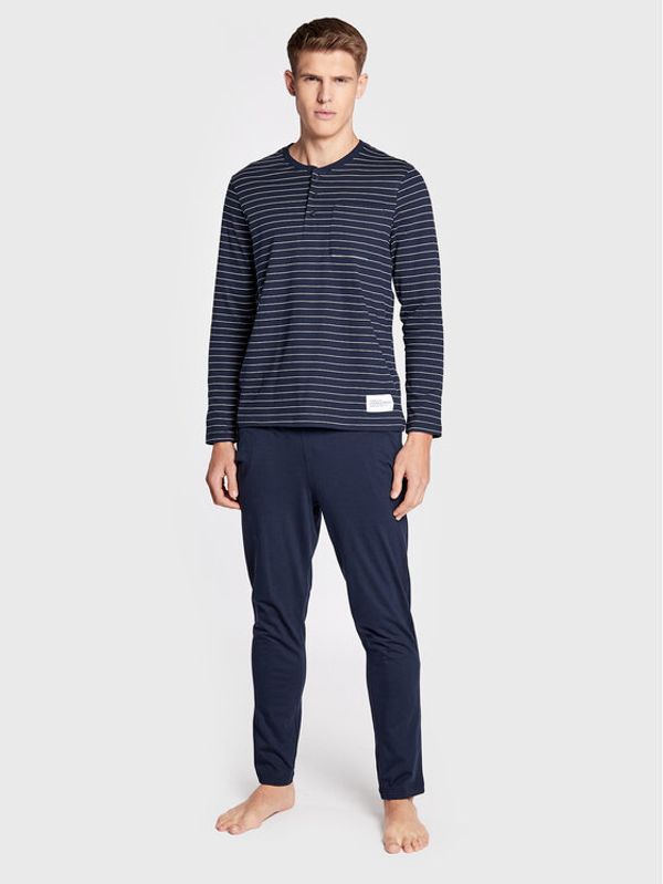 Seidensticker Seidensticker Пижама 12.121720 Тъмносин Regular Fit