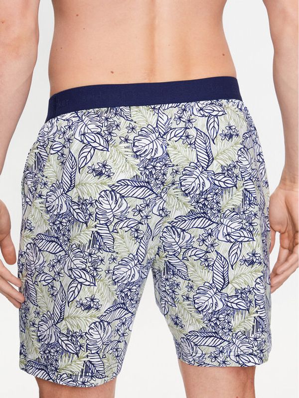 Seidensticker Seidensticker Пижамени шорти 12.116460 Зелен Straight Fit