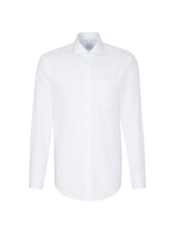 Seidensticker Seidensticker Риза 01.193677 Бял Regular Fit