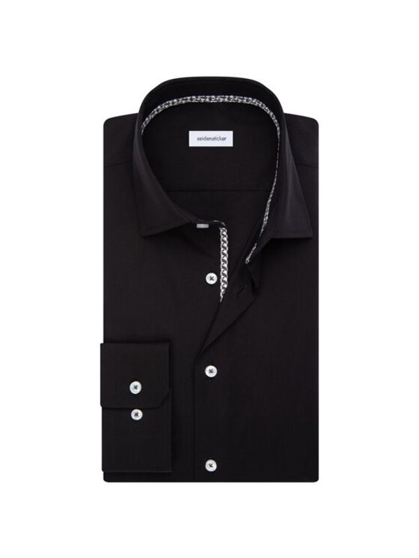 Seidensticker Seidensticker Риза 01.253760 Черен Regular Fit