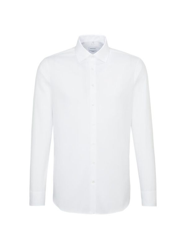 Seidensticker Seidensticker Риза 01.293650 Бял Slim Fit