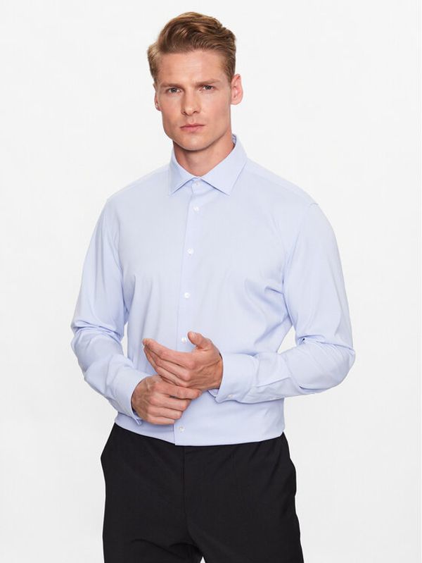 Seidensticker Seidensticker Риза 01.641180 Син Slim Fit