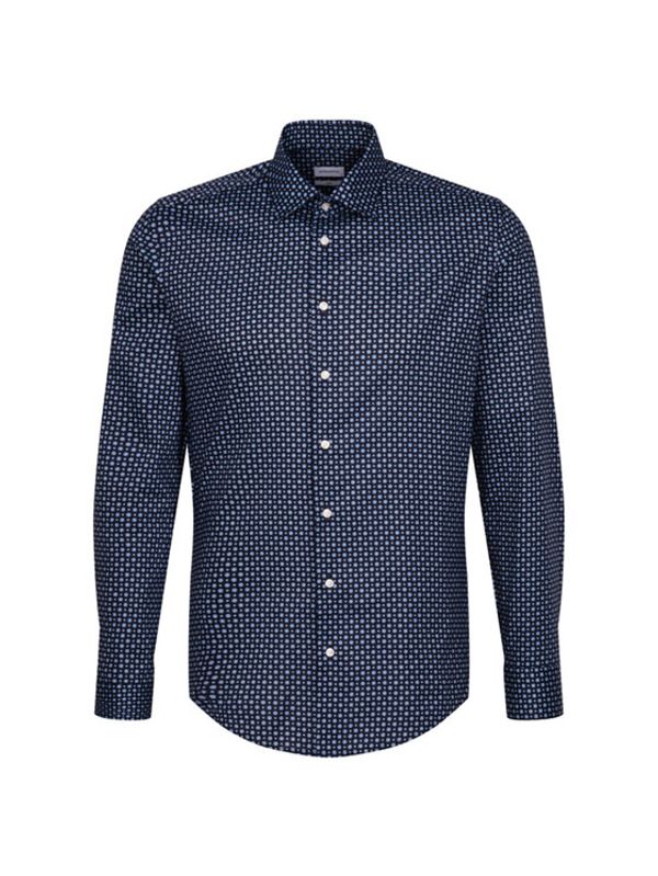 Seidensticker Seidensticker Риза 01.642180 Тъмносин Slim Fit