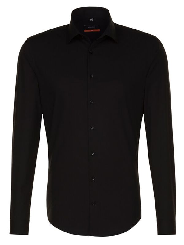 Seidensticker Seidensticker Риза 01.675198 Черен Slim Fit