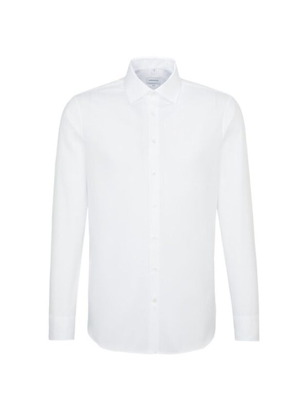 Seidensticker Seidensticker Риза 01.693650 Бял Slim Fit