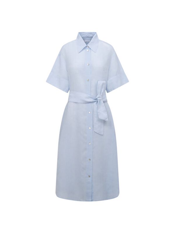 Seidensticker Seidensticker Рокля тип риза 60.134413 Син Regular Fit