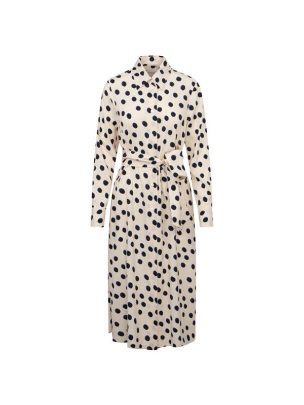 Seidensticker Seidensticker Рокля тип риза 60.134772 Екрю Regular Fit