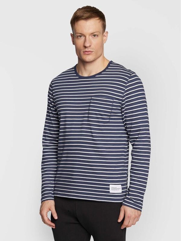 Seidensticker Seidensticker Тениска с дълъг ръкав 12.120550 Син Regular Fit