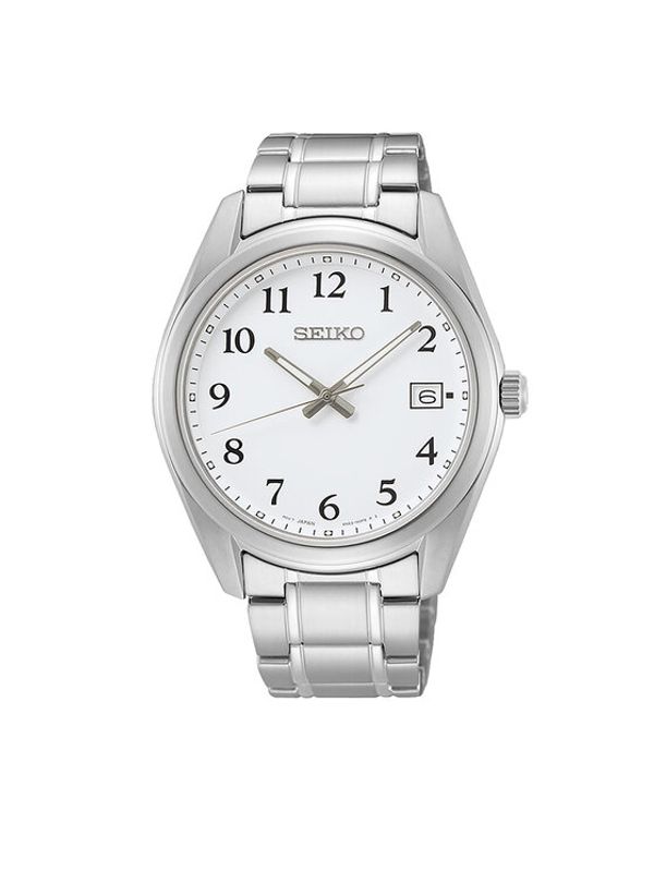 Seiko Seiko Часовник Classic Quartz SUR459P1 Сребрист