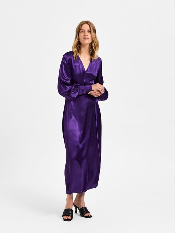 Selected Femme Selected Femme Коктейлна рокля Flyra 16086410 Виолетов Regular Fit