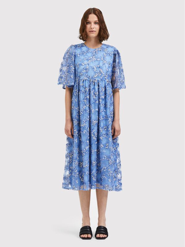 Selected Femme Selected Femme Коктейлна рокля Justine 16085467 Син Loose Fit