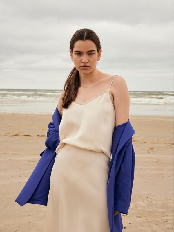 Selected Femme Selected Femme Пола 16089021 Сив Regular Fit