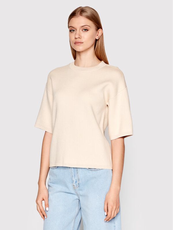 Selected Femme Selected Femme Пуловер Flower 16083792 Бежов Relaxed Fit