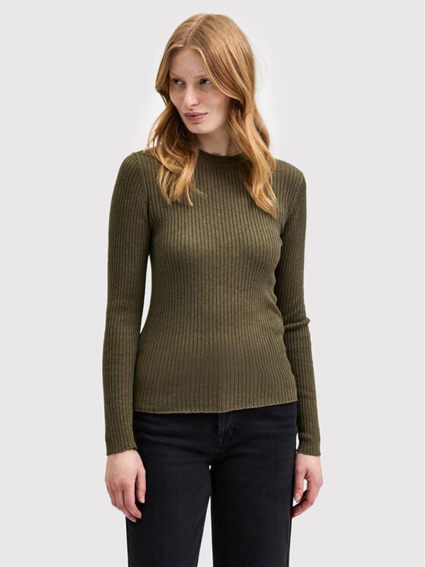 Selected Femme Selected Femme Пуловер Flydia 16085202 Зелен Slim Fit