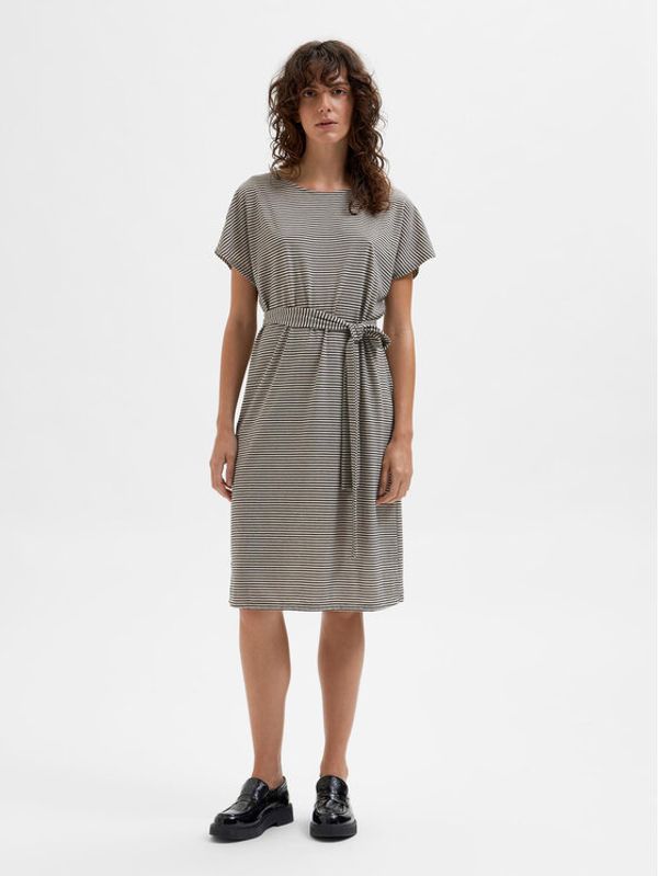 Selected Femme Selected Femme Рокля 16084764 Бежов Loose Fit
