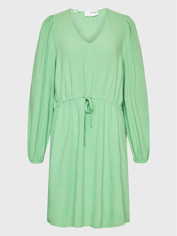 Selected Femme Selected Femme Рокля 16089064 Зелен Regular Fit