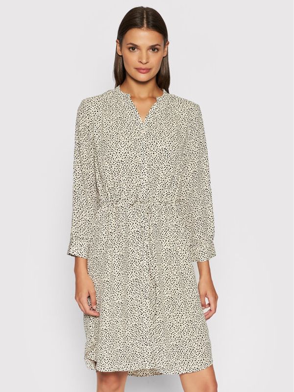 Selected Femme Selected Femme Рокля тип риза Damina 16059977 Бежов Regular Fit