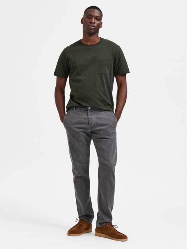 Selected Homme Selected Homme Дънки Scott 16085853 Сив Straight Fit