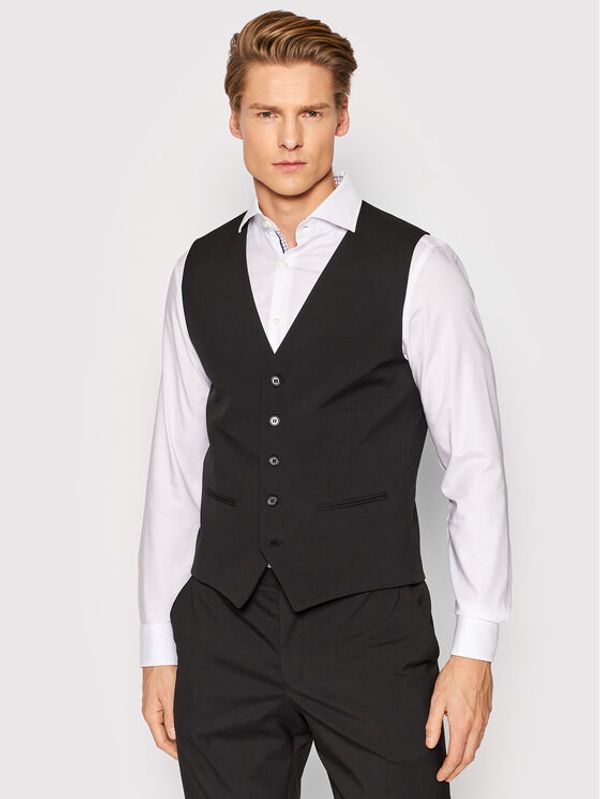 Selected Homme Selected Homme Елек Logan 16052660 Черен Slim Fit