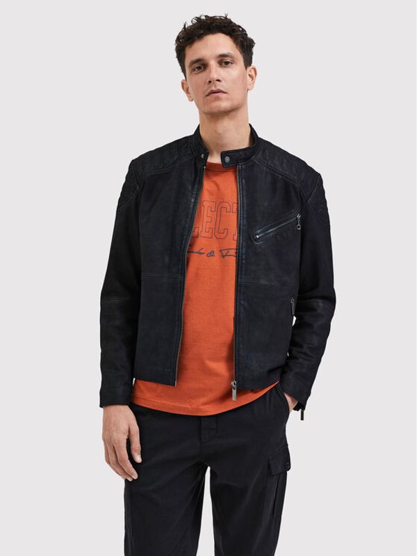 Selected Homme Selected Homme Кожено яке Skyler 16085742 Черен Regular Fit