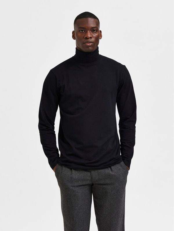Selected Homme Selected Homme Поло Rory 16081962 Черен Regular Fit